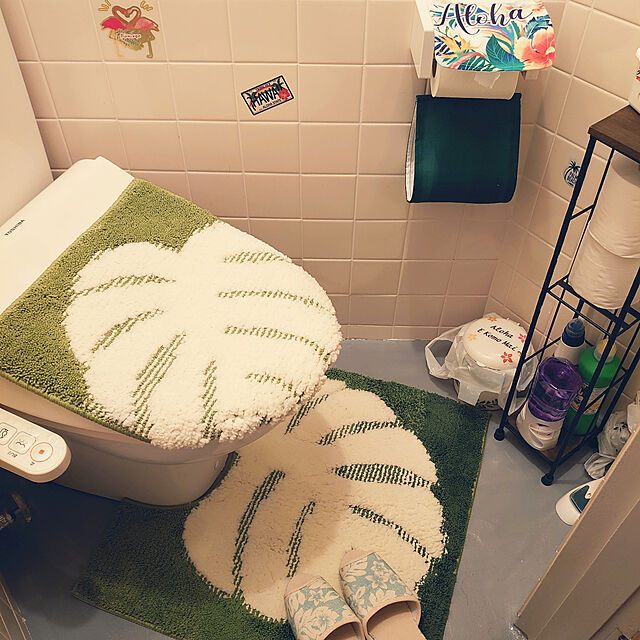 hanasukeの-幸運を呼ぶトイレマット・O/U & 温水洗浄兼用フタカバー(マット単品・セット)の家具・インテリア写真