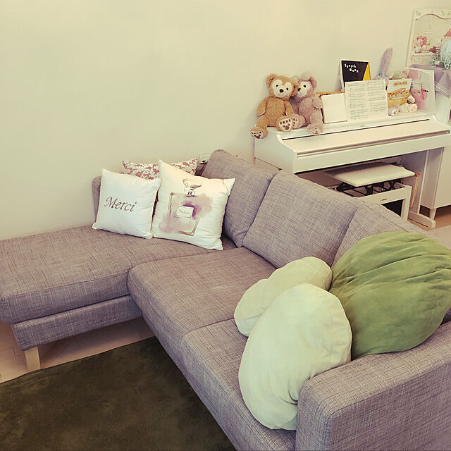 memiのイケア-【IKEA/イケア/通販】 KARLSTAD カルルスタード 2人掛けコンパクトソファ＆寝椅子, クニーサ ライトグレー(a)(S09217788)[4]の家具・インテリア写真