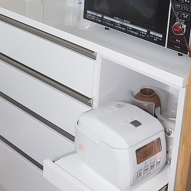 IrisMommyのニトリ-キッチンボード(レジューム 90TF-H WH/90QH-R WH) の家具・インテリア写真