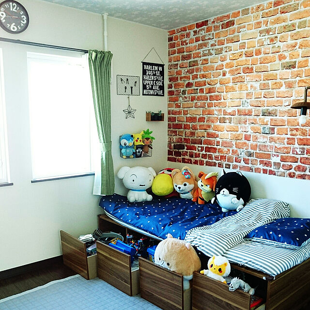 Mie-koのニトリ-ふとん・ベッド共通カバー3点セット シングル(スターNV) の家具・インテリア写真