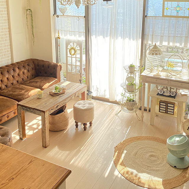 rieのニトリ-フロアマット(ジュートo 90R)  『1年保証』 『玄関先迄納品』の家具・インテリア写真