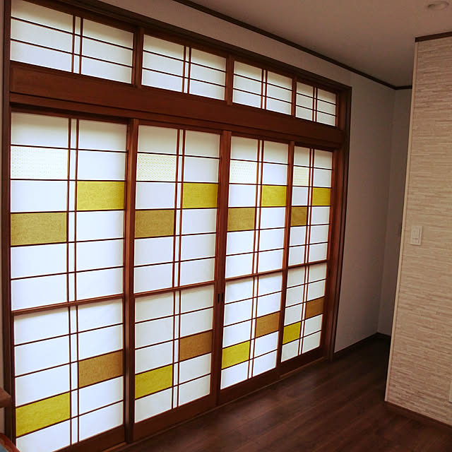 写真付きレビュー 障子紙 おしゃれ インテリア障子紙 カラー和紙 やなぎ 大直 15 05 の通販商品 口コミ情報 Roomclipショッピング