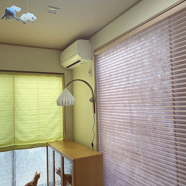takakoのKOSMU-リネンカーテン（幅100㎝・リップルハーフタイプ・2枚組両開き）＿Seashell（シーシェル）オーダーカーテンの家具・インテリア写真