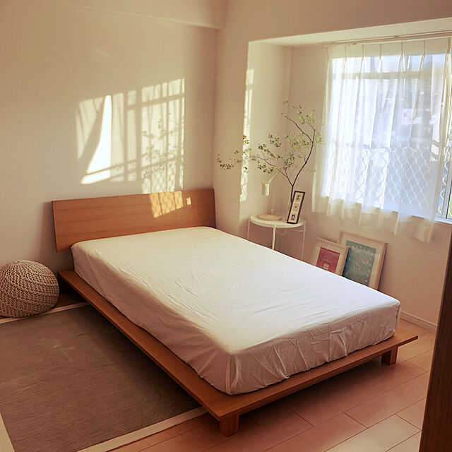 makimikanの-「 木製ローベッド THETA（シータ）」 すのこベッド ベッド 木製 フレームのみ シングルベッド 北欧 セミダブルベッド ダブルベッド シングル セミダブル ダブル ローベッド ローベット シングルベット マットレス付 ベット ステージベッド 低いベッド ローベットフレームの家具・インテリア写真