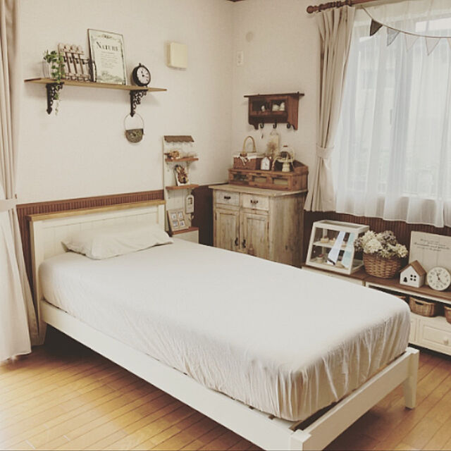 chiisanaashiatoの-mamシリーズ シングルベッド 「Crocus/クロッカス」の家具・インテリア写真