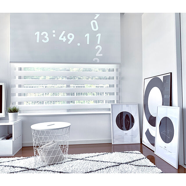 sanuのニトリ-遮光ロールスクリーン チェーン式 (ドルフィンWH180X220)  【玄関先迄納品】の家具・インテリア写真