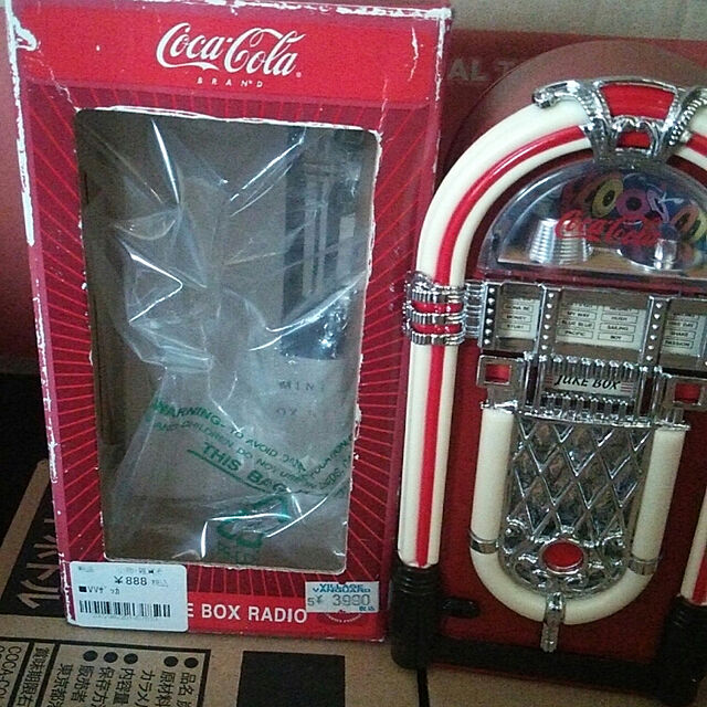 MAYAの-アメリカ雑貨 アメリカン雑貨 CocaCola コカコーラ JukeBoxラジオの家具・インテリア写真