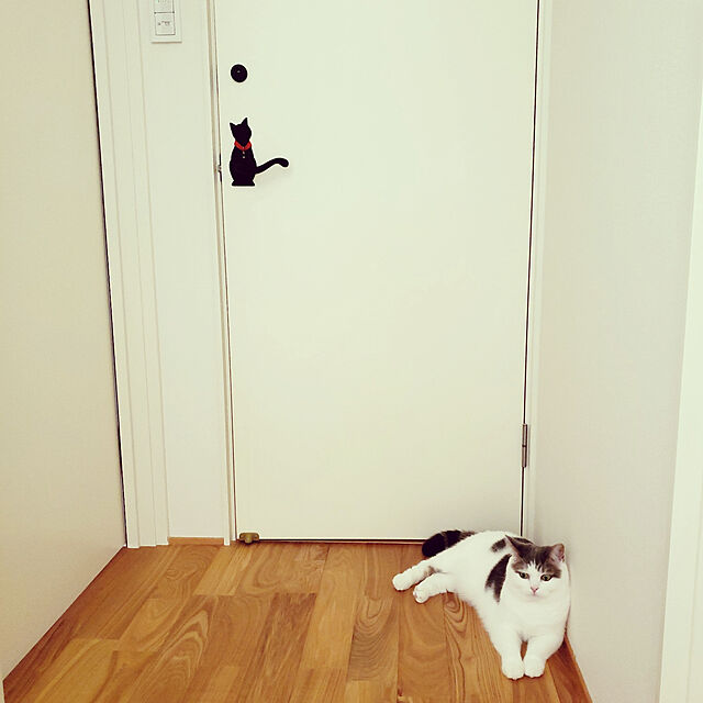 sakuraの-わんにゃんレバーハンドル にゃん51（バックセット51用）【在庫限り】 猫ドアノブ | ドアノブ猫のしっぽ | DIY | ドアのぶ交換の家具・インテリア写真
