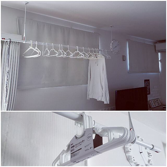 puritan_rの-3D 立体 掛け時計 モダン デザイン ウォールクロック 壁 (35cm 白)の家具・インテリア写真