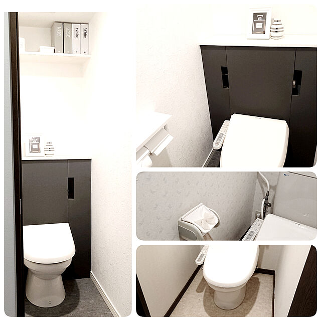 yukoのLIXIL-LIXIL(リクシル) INAXトイレ用 棚付2連紙巻器 ピュアホワイト CF-AA64/BW1の家具・インテリア写真