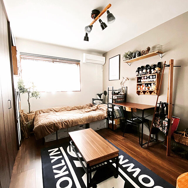 yuka_homeの-ベッド シングル 安い ベッドフレーム 収納 おしゃれ 白 パイプベッド シングルベッド 宮付き ベッド下収納 ベット シンプル 一人暮らし 高31.5cm ワンの家具・インテリア写真