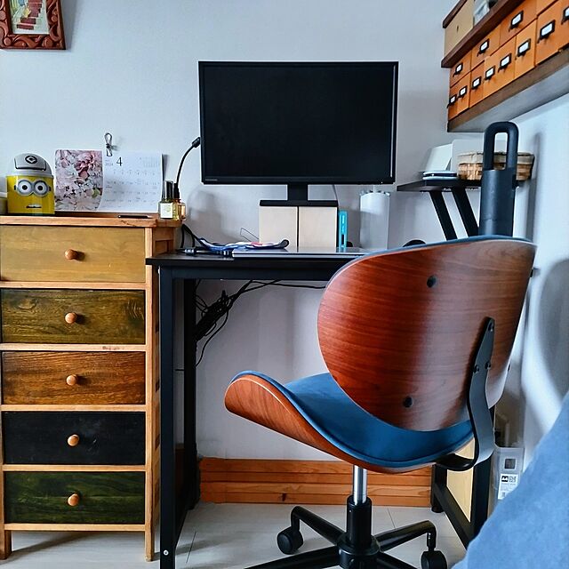 mi-saのヤマソロ-1年保証 デスクチェア おしゃれ  疲れない 北欧 曲木 コンパクト パソコンチェア オフィスチェア ワークチェア 腰痛 勉強椅子 学習 木製 スミールの家具・インテリア写真