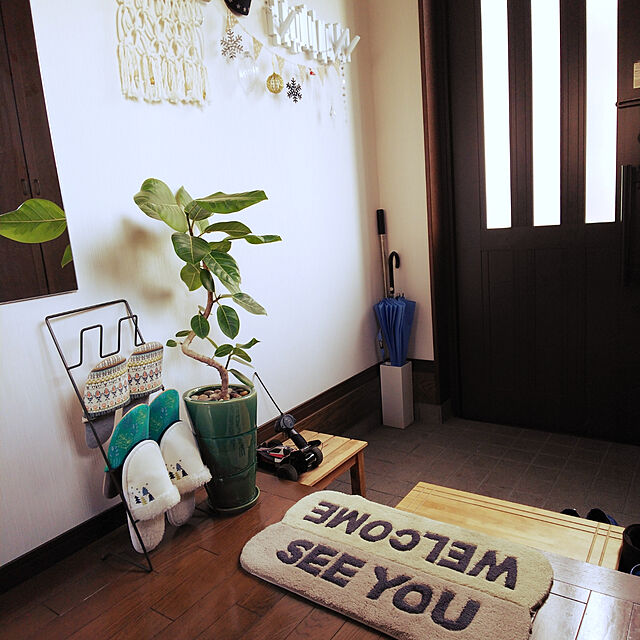 minmiの-吹き出しデザインのウェルカム玄関マットの家具・インテリア写真