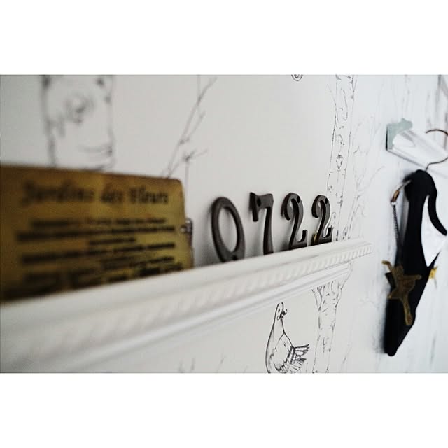 cproductsの風景専門店のあゆわら(BI)-《ウォールハンガー》DECO Wall Hanger Hook White(デコ ウォール ハンガーフック ホワイト（白）)/ 絵画 壁掛け のあゆわらの家具・インテリア写真