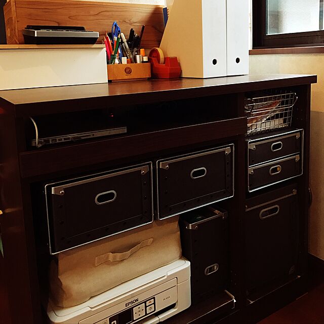 CHIKAの無印良品-無印良品　硬質パルプ・ファイルボックス　約幅１３．５×奥行３２×高さ２４ｃｍの家具・インテリア写真