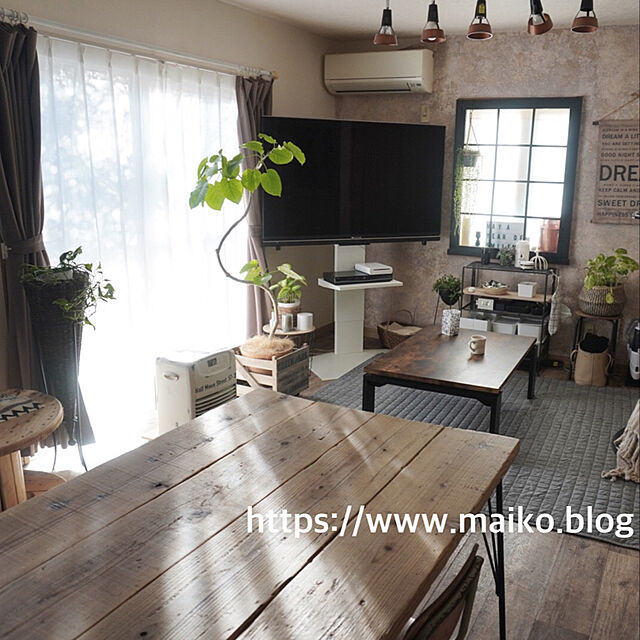 maiikkooのニトリ-洗えるキルトラグ(ニットキルトQ 185X185) の家具・インテリア写真