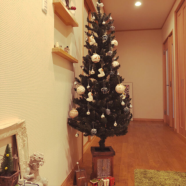 ochirinのクリスマス屋-クリスマス屋 クリスマスツリー 木製ポット スリム (150)の家具・インテリア写真