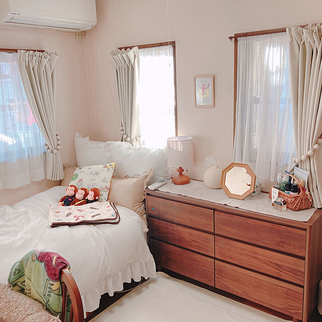 george.biscuitのニトリ-ジャンボクッションカバー(レジェWH2 65×65cm) 綿 リネン フェミニン の家具・インテリア写真