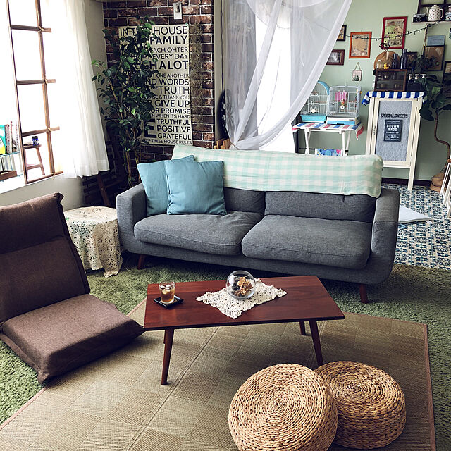 Rikoのニトリ-いぐさラグ(ベイスo 165X165) の家具・インテリア写真