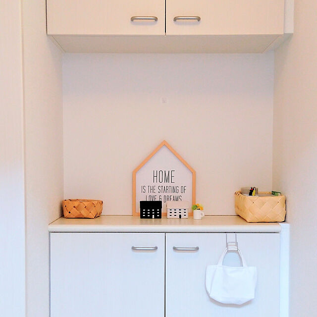 mippiの-白樺(かば)で編んだような洗えるバスケット〈レクタングル〉の会 フェリシモ FELISSIMOの家具・インテリア写真
