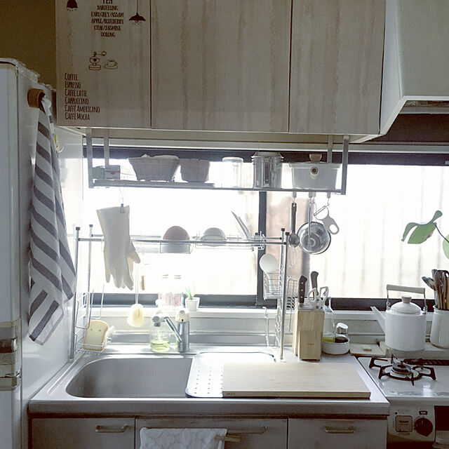 akoのイケア-IKEA　イケア　ELLY　キッチンクロス　ホワイト　ブルー　4枚　キッチン　雑貨　の家具・インテリア写真