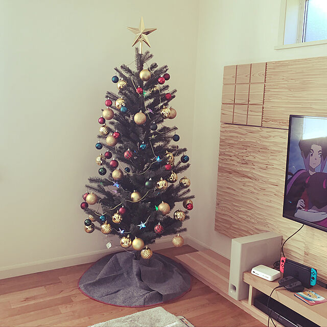 KUMARUMAのイケア-【IKEA/イケア/通販】 VINTER 2018 ヴィンテル 2018 クリスマスツリー用スカート, グレー(c)(70407063)の家具・インテリア写真