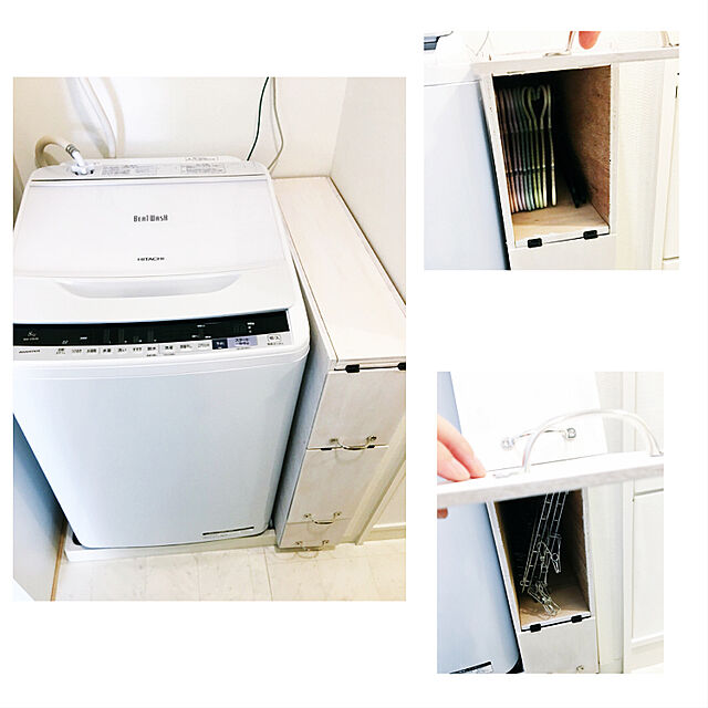 j1r0oの-HITACHI 日立 全自動洗濯機 洗濯8kg ビートウォッシュ BW-V80B-W ホワイト【即納・送料無料】の家具・インテリア写真