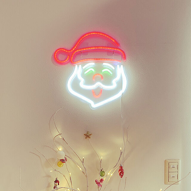 annamaria023の-LED ネオンサイン サンタ USB電源 ネオンライト ネオン管 インテリア ライト アメリカン雑貨 間接照明 おしゃれ かわいい グッズ カフェ 結婚式 クリスマス 装飾 飾り付け 壁掛けの家具・インテリア写真