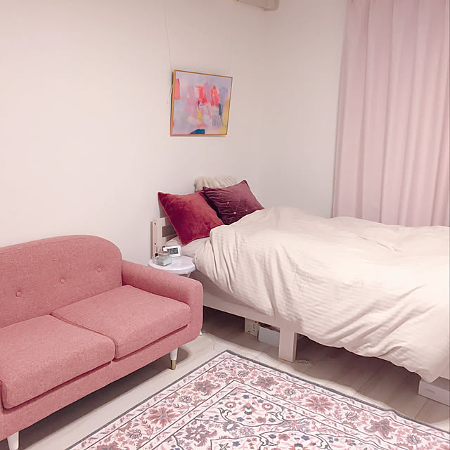 hanakokoのニトリ-シングルフラットベッドフレーム(パック WW-S) の家具・インテリア写真