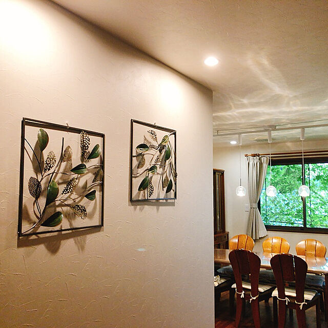 tomoの咲羅多-[咲羅多] [SAKURADA] グリーンリーフ S71 ウォールデコ アイアン製壁飾り 50×50の家具・インテリア写真