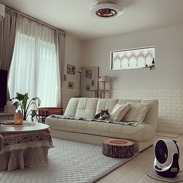 mikenekoのニトリ-楕円形リビングこたつ(GC22 105 WW) の家具・インテリア写真