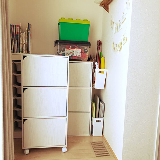 yukaのイケア-【IKEA -イケア-】ikea チェスト TROFAST -トロファスト- 組み合わせ収納フレーム ホワイト 46x30x95 cm (203.514.31)の家具・インテリア写真