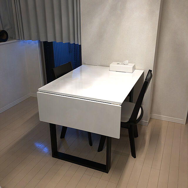 ニトリ 伸長式ダイニングテーブル(ロピア2 WH/DBR) - 通販 | 家具と
