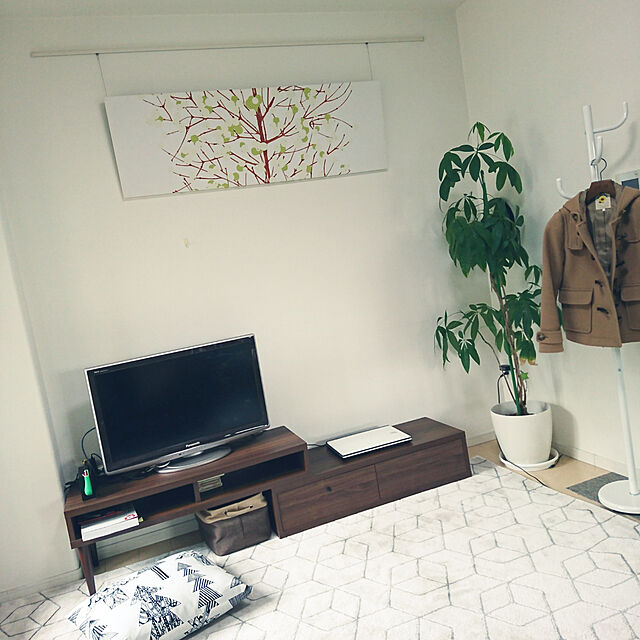 Akiの山善-山善(YAMAZEN) ポールハンガー ホワイト NPH-165(WH)の家具・インテリア写真