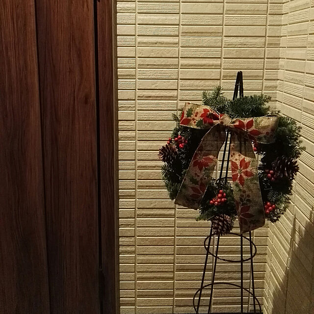 mofukoの-モミの木とヒムロスギのクリスマスリースキット　クリスマスリース 手作りキット　生花　切花　資材　もみのき モミノキ　 樅ノ木　 モミの木　 フラワー リース　モミノキキットの家具・インテリア写真