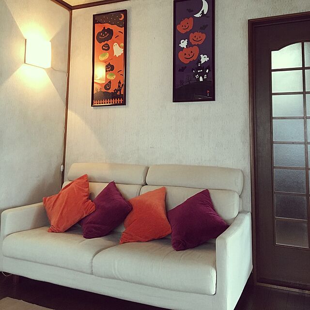 AYAKOのケイス-濱文様 絵てぬぐい ハロウィンナイト 紫の家具・インテリア写真