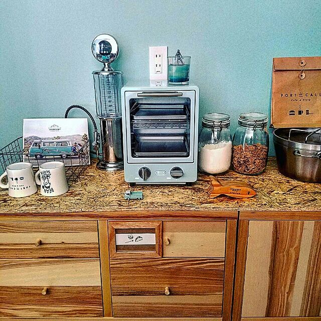 Yumiのラドンナ-Toffy オーブントースター K-TS1 〈 小型 オーブン トースター おしゃれ トースト パン グラタン 焼く 縦型 トフィ 〉の家具・インテリア写真