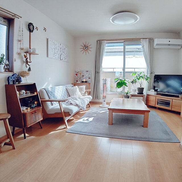 masumiのイケヒコ・コーポレーション-ラグ 洗える 無地カラー 選べる7色 『モデルノ』 グレー 約185×185cm【グレー】 の家具・インテリア写真