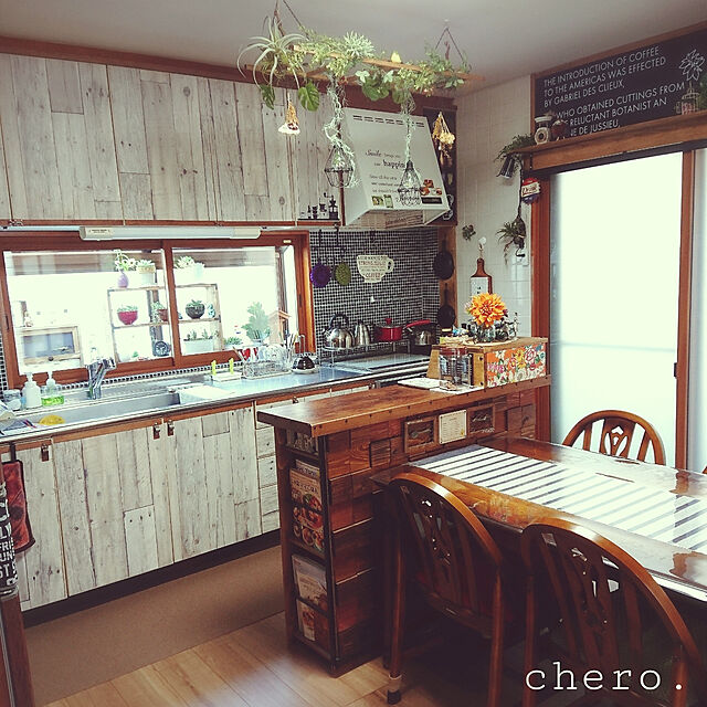 chero.のサンコー-サンコー おくだけ吸着 キッチンマット KG-06 BR ブラウン 60×240cm（厚み3mm）の家具・インテリア写真