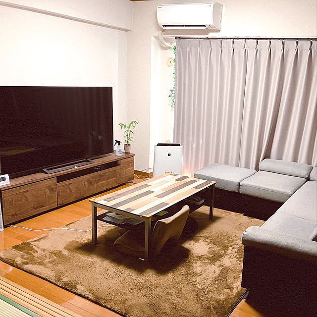 keisukeのニトリ-センターテーブル(ノート3 110BK TP) の家具・インテリア写真