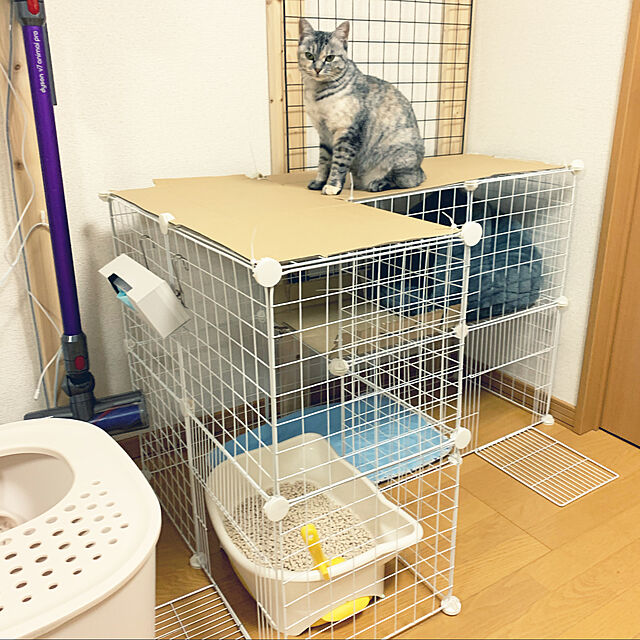 erichinのリッチェル-リッチェル 猫用トイレ本体 ラプレ 砂取りネコトイレ ホワイトの家具・インテリア写真