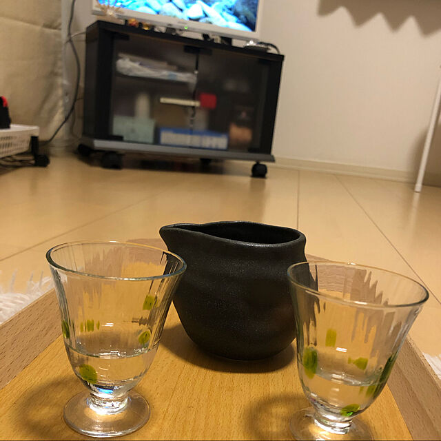 saikのニトリ-手作りガラス 冷酒盃グリーン(BOBH10/ZGD) の家具・インテリア写真