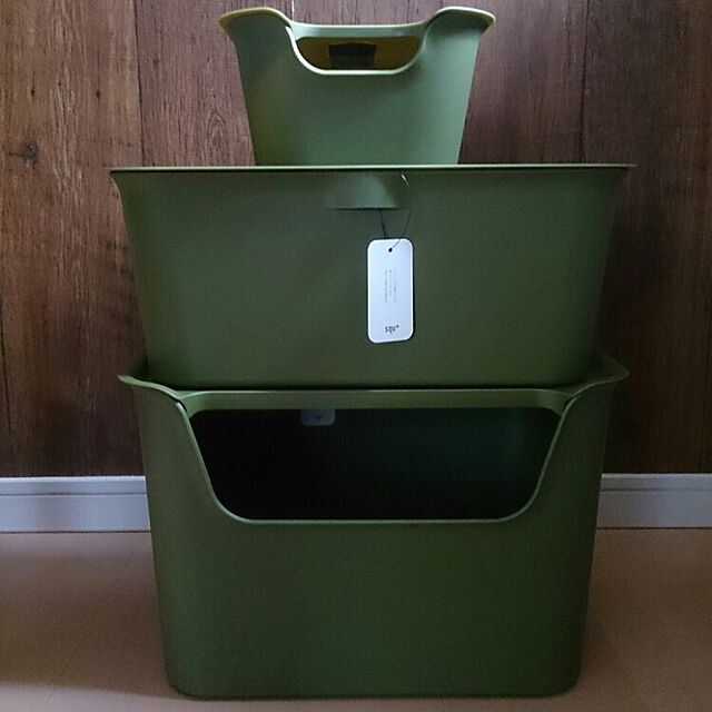 PONのサンカ-収納ボックスKatasu(カタス) フタ ML用 グリーン カラーボックスの家具・インテリア写真
