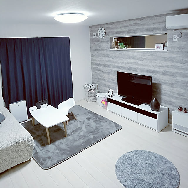 ka-koのニトリ-ローボード(デューク 150LB WH) の家具・インテリア写真