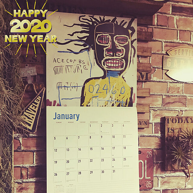 AyakoのHarry N. Abrams-Jean-Michel Basquiat 2020 Wall Calendarの家具・インテリア写真