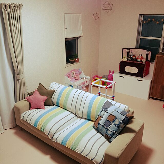 kohakohaのNumero 74-スタークッション　手染め 無地 (ホワイト, ラージ)の家具・インテリア写真