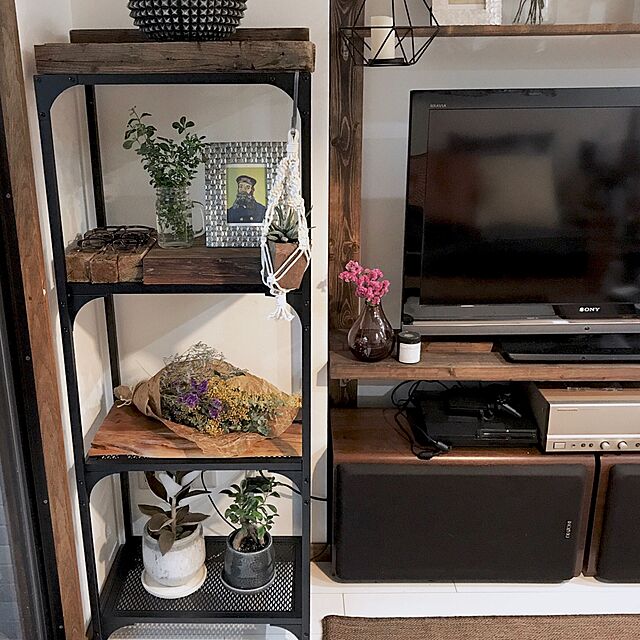 ayamiのイケア-IKEA イケア FJALLBO シェルフユニット, ブラック [50x136 cm]の家具・インテリア写真