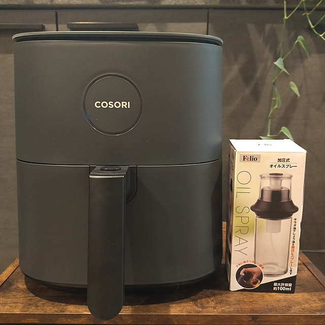 hm_myhomeの-【10日抽選で100％P】ノンフライヤー COSORI 4.7L CAF-L501-KJP エアフライヤー 大容量 1台6役 コンパクト ノンオイルフライヤー 一人暮らし 調理家電 家庭用 フライヤー 油なし ヘルシー 日本語レシピ説明書 温度調整 食洗可 キッチン家電【グレー】の家具・インテリア写真