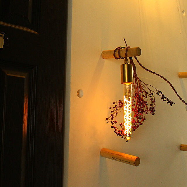 lifeis...のディーエムエー-スパイラル ロングチューブゴールド エジソンバルブ LED電球 調光器対応の家具・インテリア写真