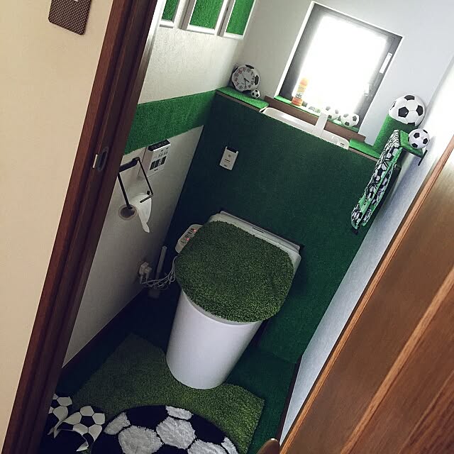 nnramの-芝生　SHIBAFU　洋式トイレ2点セット　洗浄・暖房型用／SHIBAFU　FABRIC　SERIES／オカトー（OKATO）【送料無料】【在庫有】【あす楽】の家具・インテリア写真